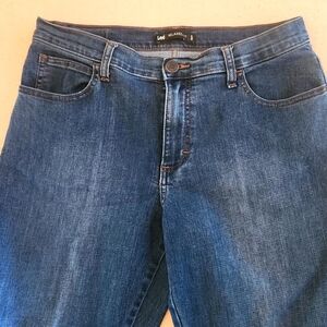 Lee 8 petite relaxed jeans.